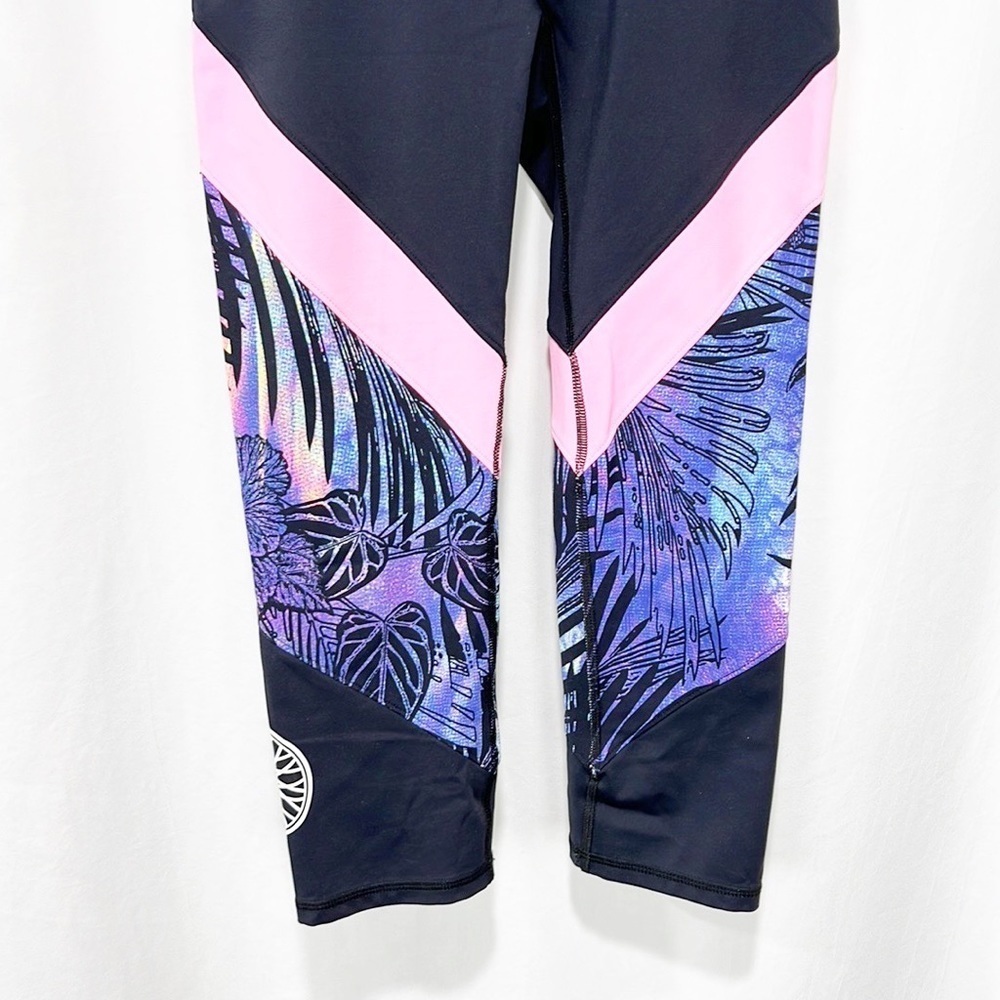 Soulcycle Performance Leaf Tropical Colorblock Pi… - image 3